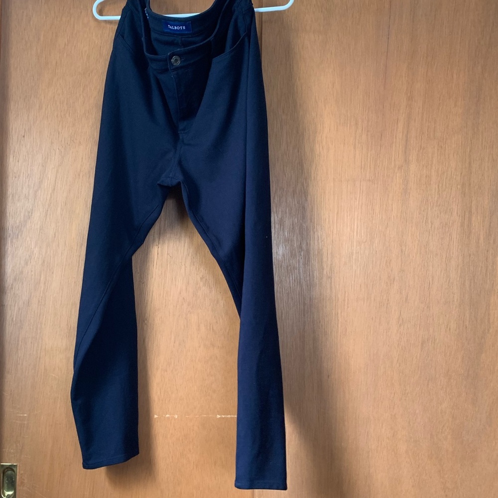 Navy Talbots blue high waisted ankle jeggings